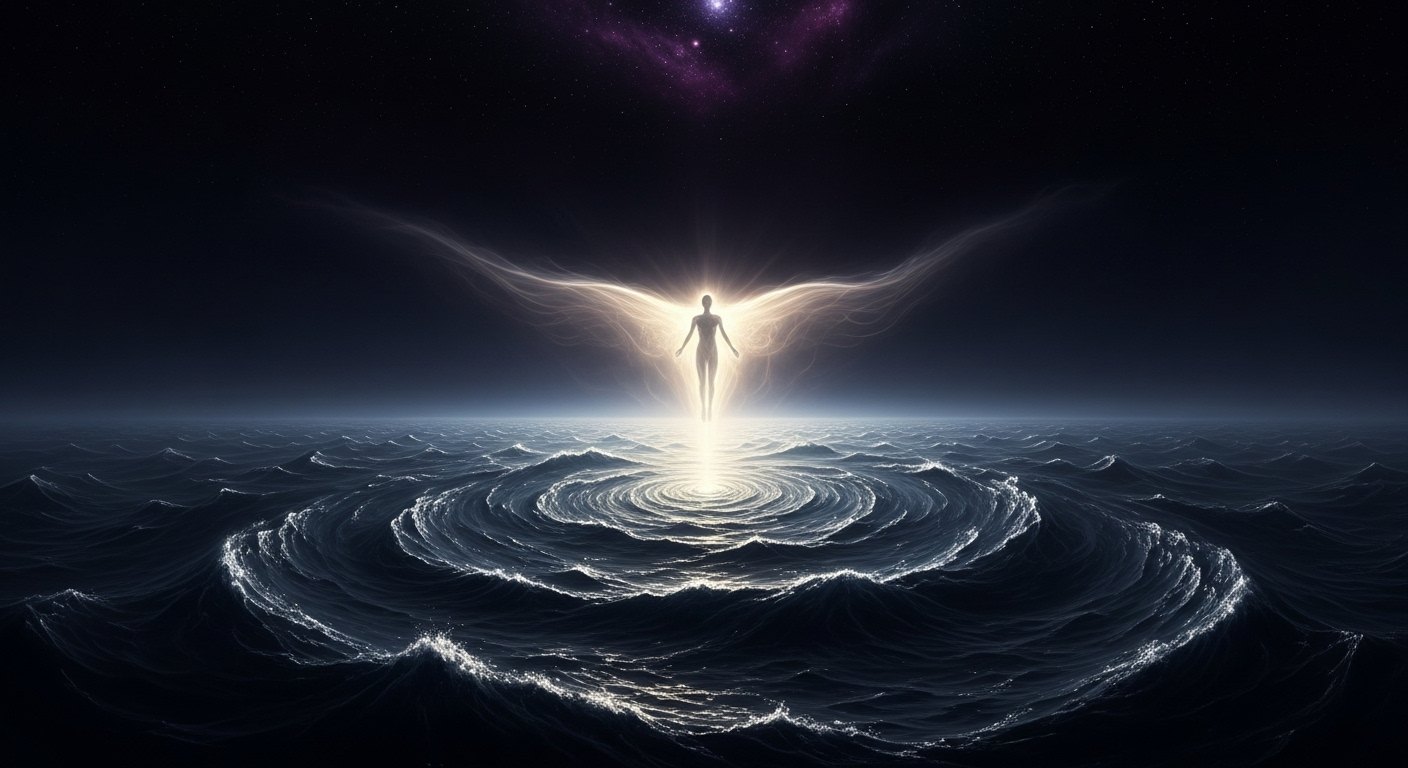 Genesis 1:2 – The Spirit Over the Waters “Now the earth was formless and empty, darkness was over the surface of the deep, and the Spirit of God was hovering over the waters.”